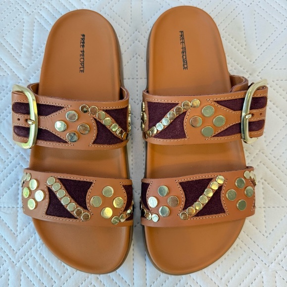 Free People Revelry Studded Sandals Size 7.5 - Picture 2 of 10